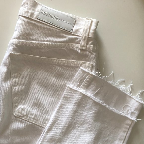Re/Done Originals White Jeans size 26 - Picture 2 of 3